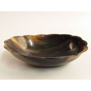 Bol en corne de buffle naturel disponible dans toutes les tailles avec un design moderne bol de service décoratif et logo en usine d'Inde - Product Image 6