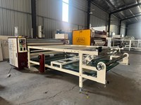Presse à chaleur rotative haute efficacité avec revêtement en téflon, impression sur jersey 100% coton, directement de l'usine