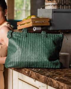 Bolsos de cuero originales tejidos a mano de cuero de color personalizado de calidad superior/100% bolsos de mano de cuero de alta calidad para mujer - Product Image 5