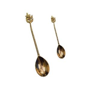 Cuillère longue et petite cuillère en argent pour la maison et l'hôtel, couverts de haute qualité avec polissage et laque - Product Image 1