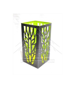 Portavelas de Metal Perforado Geométrico de Estilo Nórdico, Portavelas Decorativo de Hierro de Lujo en Dos Tonos, Plateado y Dorado - Product Image 1