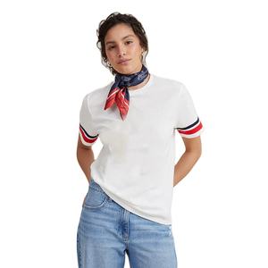 T-shirts pour femmes de haute qualité, vêtements d'été tendance, tissu en jersey de coton léger 200 g/m², anti-rides, respirant, séchage rapide - Product Image 4