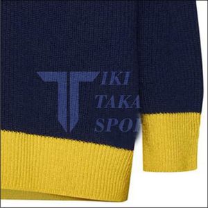 Cárdigan de punto con cuello en V universitario para mujer de tendencia con decoración de botones para la temporada de invierno - Product Image 5