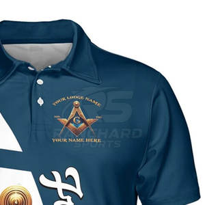 เสื้อโปโลแขนสั้นลายฟรีเมสัน ผ้าเนื้อดี งานฝีมือประณีต เสื้อโปโลเมสัน สไตล์สมาชิกโลจ - Product Image 6