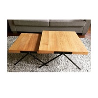 Table d'appoint polyvalente en bois avec rangement supplémentaire, parfaite pour le salon, la chambre à coucher et l'organisation du bureau à domicile