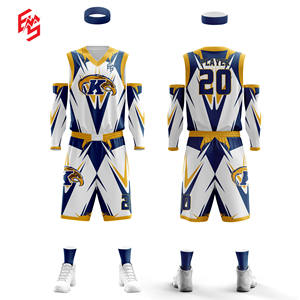 ชุดบาสเก็ตบอลสำหรับผู้ชายชุดบาสเก็ตบอลไซส์ใหญ่พิเศษระบายอากาศได้ดีมีโลโก้ตามสั่ง - Product Image 5