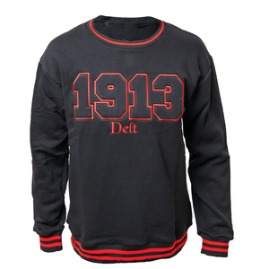 Sweat-shirt à col rond personnalisé Delta Phi Epsilon Sigma 2025 1913, 100% coton, imprimé sur le devant, respirant, streetwear, hiver - Product Image 5