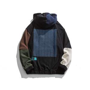 Sweat-shirt à capuche court unisexe brodé imprimé respirant séchage rapide doublure tricotée Style décontracté hiver sweat à capuche à col personnalisé - Product Image 2