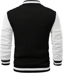 Chaquetas universitarias de moda al por mayor OEM, abrigos bomber con letras bordadas personalizadas para universidades, escuelas, equipos deportivos - Product Image 4