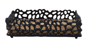 Bandeja de Servir de Madera y Metal con Diseño Calado - Product Image 5