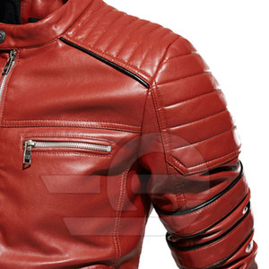 Men <b>Leather</b> <b>Jacket</b> Premium Streetwear Fashion Outerwear <b>Winter</b> Apparel Durable <b>Leather</b> Clothing Daily Fashion - Product Image 5