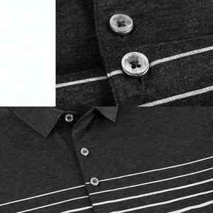 Camisas de Golf Personalizadas para Hombre, Transpirables, con Botones, de Felpa, con Patrones Sólidos, 220g, de Alta Calidad, Manga Corta, Secado Rápido, Tejido de Punto, 100% Algodón - Product Image 4