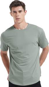 Camisetas Extra Grandes para Hombre al por Mayor, Impresión de Logotipo Personalizado, Algodón Liso de Manga Corta, 100% Algodón Orgánico, Deportivas y Cómodas - Product Image 3