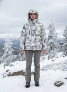 Custom White Digital <b>Camo</b> Hunting <b>Jacket</b> Breathable Waterproof Shell Multi Pocket Tactical Field Coat for Winter Hunting - Product Image 2