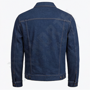 Chaqueta Vaquera para Hombre de Buena Calidad, Totalmente Personalizable, Antiarrugas, con Cuello Alto y Logotipo Frontal, Chaqueta de Moda - Product Image 2