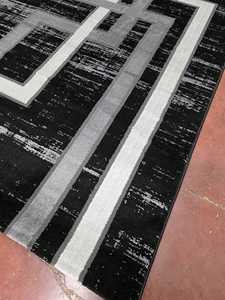 Alfombra Turca de Poliéster Afelpada Adiva, Tejida a Máquina con Diseño Jacquard, de Pelo Alto, Acolchada, Reversible, Lavable, Antideslizante y Antimicrobiana - Product Image 5