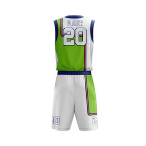 Vente flash, uniforme de basket-ball personnalisé imprimé par sublimation, bon marché, fabrication en usine, 100% polyester, séchage rapide, respirant, meilleur prix, nouveauté - Product Image 5