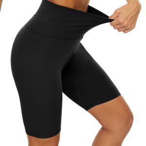 2025 Women's Fashionable High Waist Sports Shorts Seamed Digital Printing Biker Shorts Custom Logo Butt Lifting Soft Fabric - Product Image 5