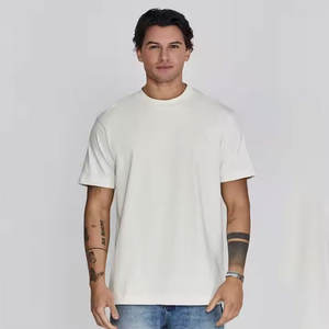 T-shirt 100% coton de qualité supérieure pour hommes, confortable, nouveau design d'été, uni avec logo personnalisé, vêtements de rue d'entraînement très vendus - Product Image 2