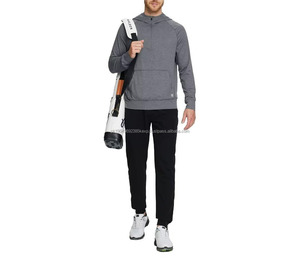 Sudadera con Capucha de Diseño Nuevo, Ligera, Elástica en 4 Direcciones, con Bolsillo y Media Cremallera para Hombre - Product Image 3