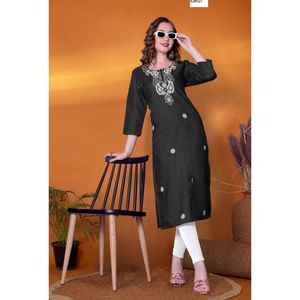 ROPA ETHENIC NUEVO DISEÑO KURTA DE MODA KURTA PARA MUJER OFICINA Y COLLAGE CHICA ESPECIALMENTE - Product Image 2