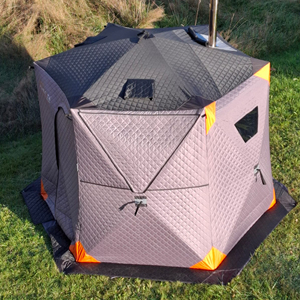 Tente de camping ALMICOTA portable, légère, imperméable, triple couche, deux chambres, trois saisons, pour 6-8 personnes, modèle Diamond, manuelle - Product Image 3