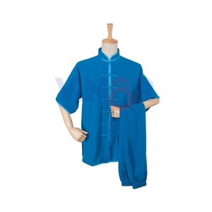 ชุดกังฟูเด็กเครื่องแบบไทชิแบบดั้งเดิมสำหรับเด็กผู้ชายเด็กผู้หญิงชุดศิลปะการต่อสู้แบบจีนแขนสั้นชุดถัง - Product Image 2