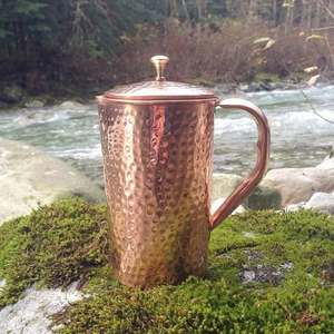 Meilleures ventes 2025 Ensemble de carafe à eau en cuivre écologique Verre pour la maison Cuisine Restaurants Utilisation pour les bienfaits pour la santé Qualité d'exportation - Product Image 2