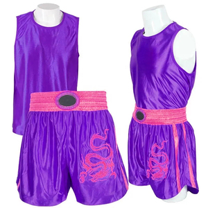 Conjunto Deportivo de Boxeo Elite Saleh Enterprises 100% Poliéster 240g Elástico que Absorbe la Humedad Camiseta sin Mangas a Juego para un Rendimiento Óptimo - Product Image 4