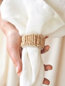 Wholesale <b>Cheap</b> Price Rhinestone Bling Napkin <b>Ring</b> Rattan Napkin Buckle for Wedding Place Setting Serviette Decor - Product Image 2
