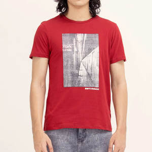 T-shirt en coton de qualité supérieure Personnaliser l'impression Logo T-shirt respirant à col rond pour hommes T-shirt en coton à manches courtes et col rond - Product Image 6