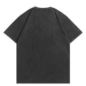 Camiseta Acidwash para hombre, ligera, de algodón, aspecto elegante, duradera, ajuste cómodo, ropa informal de calidad Premium, camiseta de moda de verano - Product Image 4