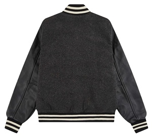 Vente en gros de corps en laine et de manches en cuir véritable Varsity Letterman Jacket Fabricant CollegeBaseballjacket pour hommes - Product Image 2