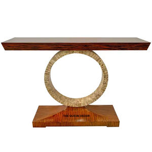 Mesa Consola Decorativa Moderna Minimalista de Metal con Forma Rectangular y Acabado Plateado para Todas las Temporadas - Product Image 3