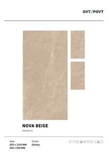 Carreaux de sol muraux vitrifiés en porcelaine émaillée de 600x1200mm avec des surfaces extrêmement brillantes Série de design brillant pour murs et sols - Product Image 6