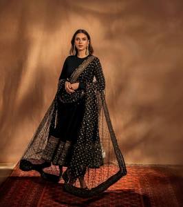 Bollywood diseño hermoso atractivo Faux Blooming con lentejuelas bordado Vestido Mujer moda fabricante - Product Image 2