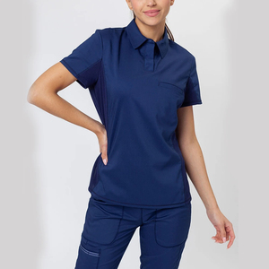 Costumes de gommage sublimés respirants pour femmes Anti-fade haute durabilité à séchage rapide manches courtes uniformes de gommage OEM personnalisés - Product Image 2