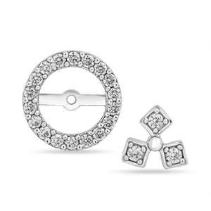 Pendientes Zarkan Slick Soul Silver Diamond, Dos en Uno, Accesorio Elegante - Product Image 3