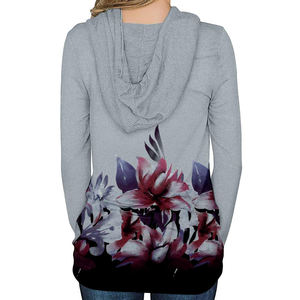 Longline à capuche dernier Style femmes hiver mode polaire décontracté Streetwear dames Longline Hoodies - Product Image 3