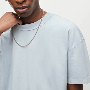 T-shirt Homme Vintage Oversize 2023 Personnalisé avec Logo, Écologique, Grammage Lourd, Effet Délavé à l'Acide et à la Pierre, Modèle Vierge - Product Image 6