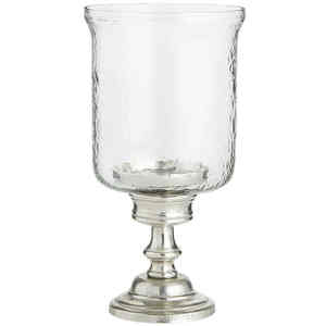 Bougeoir en verre T Light Bougeoir en verre votif fait main avec base en métal pour la décoration de table de mariage - Product Image 4