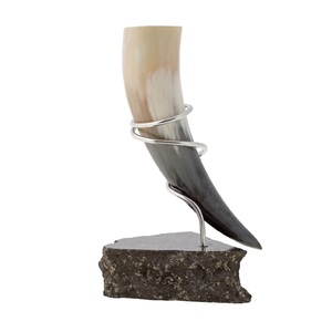 Cuerno vikingo para beber auténtica taza rústica jarra de Guerrero medieval copa natural recipiente de hidromiel nórdico tradicional hecho a mano - Product Image 3