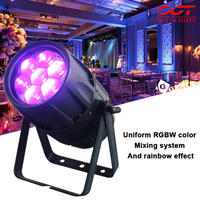Projecteur de scène extérieur Zoom Wash Light 7x40W RGBW étanche avec gradation fluide pour application en lieux de spectacle en direct