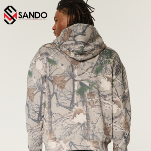 Haute qualité pull à capuche pantalon de survêtement ensemble personnalisé 3D pour bouffée impression léger coton automne Camouflage Jungle impression à capuche - Product Image 2