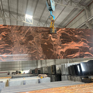 Plaques de comptoir élégantes polies en granit bleu de l'Himalaya au design moderne - Product Image 1