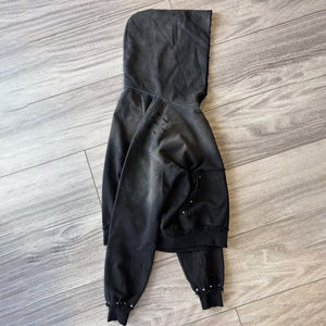 2026 New Arrival Custom Vintage Screen Printing 400 GSM 100% Cotton Embroidered Pocket Heavyweight Acid Washed Pullover - Product Image 4