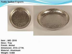 Plateau de service en aluminium de couleur or de conception admirable plateau de nourriture de taille et de forme personnalisées de qualité supérieure à vendre - Product Image 4