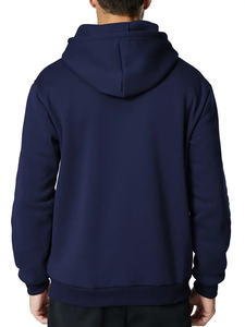 Sudadera con Capucha Informal Estilo Vintage para Hombre, Impermeable, 300g, Color Sólido, Felpa de Poliéster Suave, Tallas Grandes, Bolsillos, Uso Diario - Product Image 2