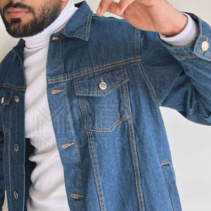 Veste en jean personnalisée de qualité supérieure pour hommes Service OEM avec logo et étiquette Support au Pakistan - Product Image 6