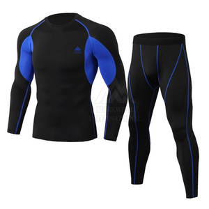 Vêtements de course de haute qualité Ensemble de compression pour hommes Fabriqué sur mesure Vente en gros Ensemble de compression d'entraînement - Product Image 1